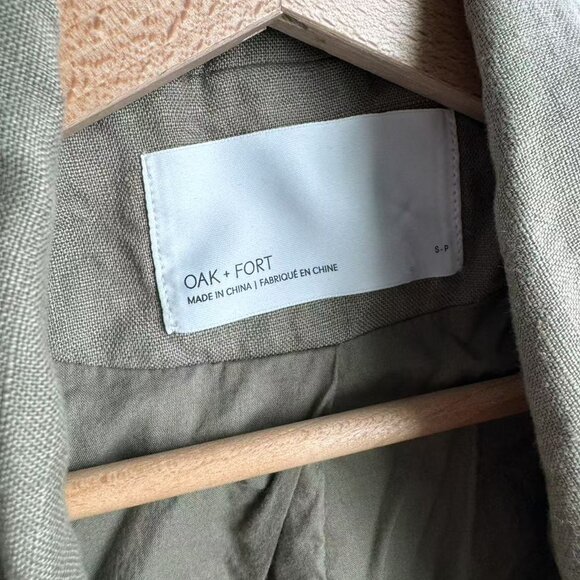 Oak + Fort   LINEN BLAZER - Picture 2 of 4